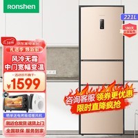 容声（Ronshen）253升一级能效双变频家用节能风冷无霜家用出租房宿舍小型冰箱 BCD-253WD12NP 以旧换新