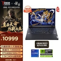 联想（Lenovo）畅玩 黑神话悟空官方合作 拯救者Y9000P AI元启 游戏笔记本电脑i9-14900HX 32G 1T RTX4060 2.5K屏