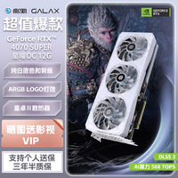 影驰GeForce RTX 4070TI SUPER /4080 SUPER DLSS星曜黑神话悟空 台式机高性能独立游戏显卡 影驰RTX4070SUPER星曜OC/12G