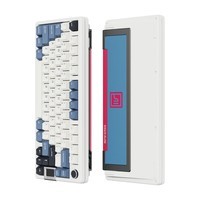 Keyverse infi75客制化三模机械键盘RGB全键热插拔Gasket结构TTC西子轴HIFI INFI75芭比粉 TTC西子轴