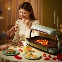  海氏 V6快烤炉电烧烤炉家用烤肉盘电烤盘多功能烤肉机