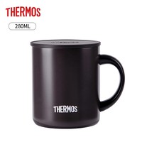 膳魔师(THERMOS)保温杯280ml日本进口真空不锈钢简约办公室水杯带盖保冷咖啡杯 JDG-281C DBW  送礼物