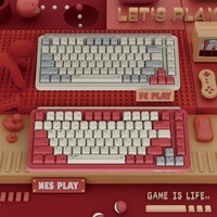 MIIIW  Z830  83键米物无线蓝牙2.4G三模连接客制化机械键盘 佳达隆G黄Pro轴 红色NES play