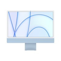 Apple iMac 24英寸 蓝色 4.5K屏 八核M1芯片(7核图形处理器) 16G 512G 一体式电脑主机【定制机】Z14M00049