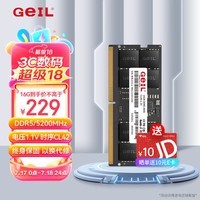 GEIL金邦 16G DDR5-5200  笔记本内存条 千禧系列