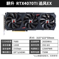 耕升（GAINWARD）GeForce RTX4070Ti  DLSS 3台式机高性能电脑游戏显卡 RTX4070TI 追风EX 12G