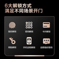 海尔(Haier)智能门锁指纹锁防盗门智能锁指纹密码锁电子锁全自动锁HFA-20VL-U1（Lite）霸王锁体适配