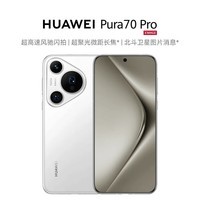 HUAWEIHUAWEI Pura 70 Pro 雪域白12GB+256GB超高速风驰闪拍 超聚光微距长焦 华为P70智能手机