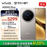 vivo X200 Pro 12GB+256GB 钛色 蔡司2亿APO超级长焦 蓝晶×天玑9400 6000mAh蓝海电池 拍照 AI 手机