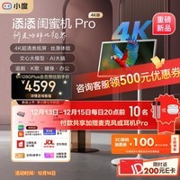 添添闺蜜机Pro 4K版(6+128GB)小度平板电视音响 移动随心屏27英寸大屏 AI文心大模型 追剧K歌健身办公