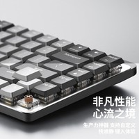 罗技（Logitech）MX 高性能低噪无线双模迷你机械键盘 84键 段落茶轴