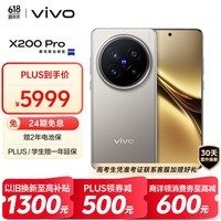 vivo X200 Pro 16GB+1TB 钛色 蔡司2亿APO超级长焦 蓝晶×天玑9400 6000mAh蓝海电池 拍照 AI 手机