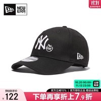 NEW ERA纽亦华MLB帽子男女潮流休闲绣标NY弯檐硬顶940棒球帽鸭舌帽 12836690 均码(56-62cm)