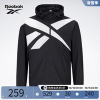 Reebok锐步官方男子运动休闲防晒时尚潮流梭织夹克 23RMS105M001 A/M