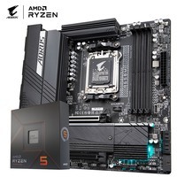 技嘉（GIGABYTE）主板CPU套装 B650M AORUS ELITE AX+AMD 7000系列 锐龙5 7600X 处理器