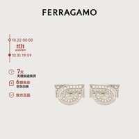 菲拉格慕（Ferragamo）男士灰色Gancini袖扣 0771761 礼物送男友