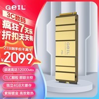 GEIL金邦 2TB SSD固态硬盘 M.2接口(PCIe 5.0 x4)NVMe SSD游戏高性能版 高速12000MB/S P5L系列