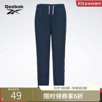 Reebok锐步官方女子PANTS经典滚条收口运动休闲抽绳款舒适卫裤 GA7390 S