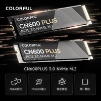 七彩虹（Colorful） M.2固态硬盘PCIe3.0 4.0  nvme协议 SSD台式笔记本固态硬盘 CN600/CN700系列 CN600 1TB PLUS 【电竞款 大容量】 M.2 NVM