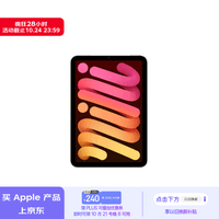 Apple/苹果 iPad mini (A17 Pro) 8.3英寸 2024年新款平板电脑(128G WLAN版/MXN83CH/A)星光色