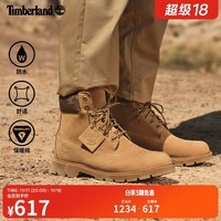 添柏岚（Timberland）男鞋新款户外休闲防水皮革高帮偏大|A1QR5 A1QR5W/天然牛皮色 43.5