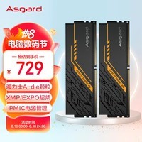 阿斯加特（Asgard）32GB(16Gx2)套装 DDR5 6800 台式机内存条 金伦加&TUF联名款 海力士A-die