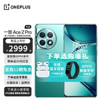 一加OPPO一加 Ace 2 Pro 第二代骁龙8 长寿版150W超级闪充 1.5K灵犀触控屏5G手机 极光绿 16GB+512GB 官方标配