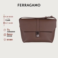 菲拉格慕（Ferragamo）男棕色邮差包0769762礼物送男友