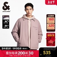 杰克·琼斯（JACK&JONES）NBA联名冬季宽松潮百搭舒适保暖翻领羽绒服外套夹克男装224423047 E15鹿角 M