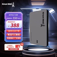 长城（Great Wall) 1TB SSD固态硬盘 SATA3.0接口 读速550MB/S台式机/笔记本通用 GW560系列 