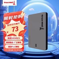 长城（Great Wall) 128GB SSD固态硬盘 SATA3.0接口 读速540MB/S台式机/笔记本通用 GW560系列 