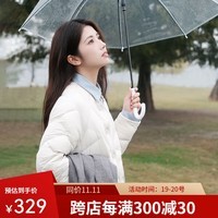 坦博尔羽绒服女2024年新款短款轻薄外穿简约叠穿冬天外套TBF330258D 知春米 155/80A