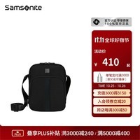 新秀丽（Samsonite）斜挎包男女商务胸包大容量单肩包 男生生日礼物 KL5*002 黑色