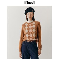 ELAND衣恋秋冬时尚百搭休闲通勤毛衣 棕色(85)Brown L/170