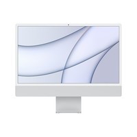 苹果/Apple iMac 24英寸 4.5K屏 八核M1芯片(8/7核图形处理器) 一体式电脑主机 银色 M1芯片标配 16G 256G/妙控键盘