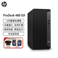 惠普（HP）480 G9 商用办公台式电脑主机 (i5-12500 16G/256G+1T/2G独显/WiFi）Win11 Pro专业版/定制