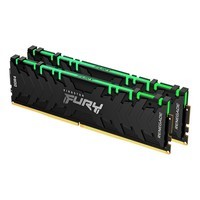 金士顿 (Kingston) FURY 16GB(8G×2)套装 DDR4 3600 台式机内存条 Renegade叛逆者系列 RGB灯条 骇客神条