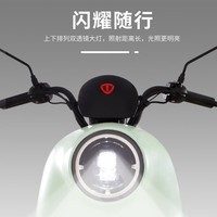 台铃电动车60V20AH超长续航成人电瓶车男女两轮车新款电摩外卖电瓶车3C长跑踏板电动摩托车萌苏二代 星空白-智能行车电脑+三挡变速+前后减震