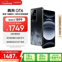realme真我【国家补贴】GT6 骁龙8旗舰芯 6000nit电竞直屏 5800mAh电池+120W快充游戏手机12+256月之暗面