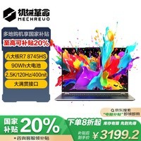 机械革命无界15Pro( R7-8745HS 16G 1T 90Wh大电池 120Hz 2.5K 高色域)轻薄本办公商务本游戏本笔记本电脑