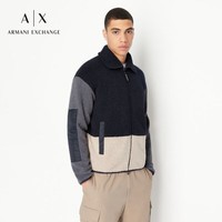 阿玛尼ARMANI EXCHANGE【礼物】AX男装时尚拼色摇粒绒外套