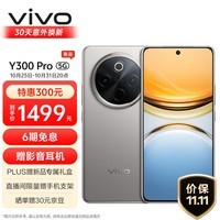 vivo Y300 Pro 8GB+128GB 钛色 6500mAh超薄蓝海电池 全等深微四曲屏 SGS五星抗摔认证 AI 拍照 手机