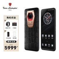 【奢品礼包】托尼洛·兰博基尼（Tonino Lamborghini）全网通5G手机商务手机全网通 尊贵版鳄鱼纹黑色