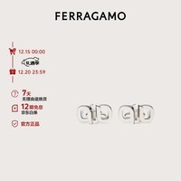 菲拉格慕（Ferragamo）男士灰色黄铜袖扣 0771345 礼物 送男友