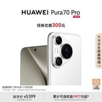 HUAWEI Pura 70 Pro 雪域白 12GB+256GB 超高速风驰闪拍 超聚光微距长焦 华为P70智能手机