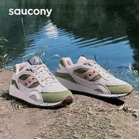 Saucony索康尼SHADOW 6000豆沙鞋男女经典复古休闲鞋情侣运动鞋灰绿42.5