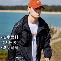 拓路者（Pioneer Camp）上衣男休闲运动外套秋季男短款宽松夹克爬山徒步穿搭 黑色 XL 