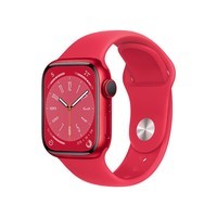 Apple【超值补贴】Watch Series 8 智能手表 41mm 红色铝金属表壳+红色运动型表带【GPS款】MNP73CH/A