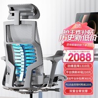 Ergonor保友Pofit 2代 智能人体工学椅 游戏电竞椅 撑腰电脑椅办公椅子 银白美国网 整椅发货 送货上门