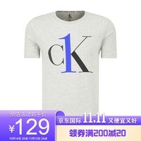 Calvin Klein CK男士T恤 短袖时尚经典夏装 NM1903E YG4灰色 M 